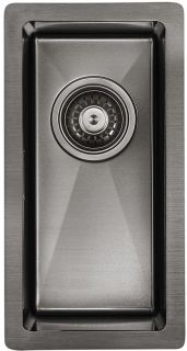 Мойка кухонная Paulmark Klein PM202344-GM воронёная сталь